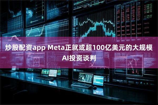炒股配资app Meta正就或超100亿美元的大规模AI投资谈判