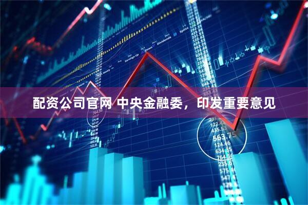 配资公司官网 中央金融委，印发重要意见