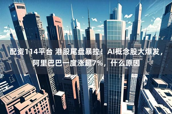 配资114平台 港股尾盘暴拉！AI概念股大爆发，阿里巴巴一度涨超7%，什么原因